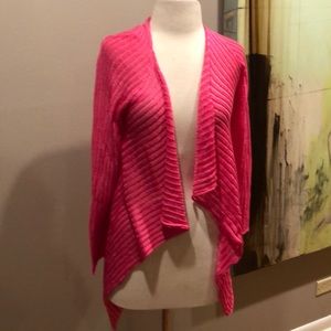 EUC BARBARA WHO? Pink asymmetrical cotton cardigan